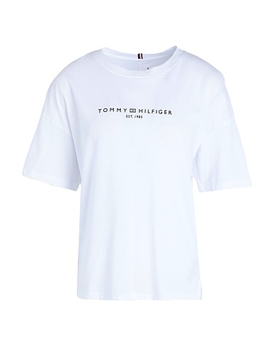 TOMMY HILFIGER T-shirt Bianco 52% Poliestere, 48% Cotone