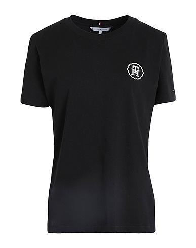 TOMMY HILFIGER Basic T-Shirt Black 100% Cotton