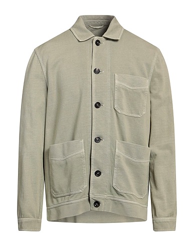 CIRCOLO 1901 Solid colour shirt Sage green 100% Cotton