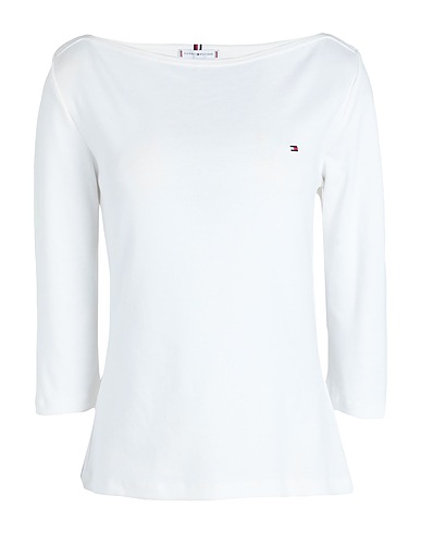 TOMMY HILFIGER Basic T-Shirt White 100% Cotton