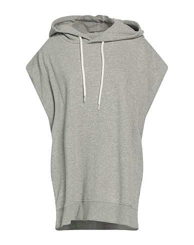 GRIFONI Hooded track jacket  Grey 100% Cotton