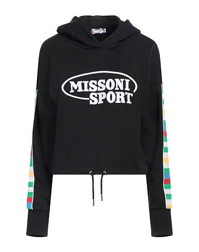 MISSONI Hooded sweatshirt Black 100% Cotton