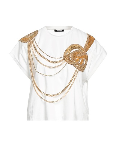 BALMAIN T-shirt 100% Cotton, Acrylic, Aluminium, Glass, Brass