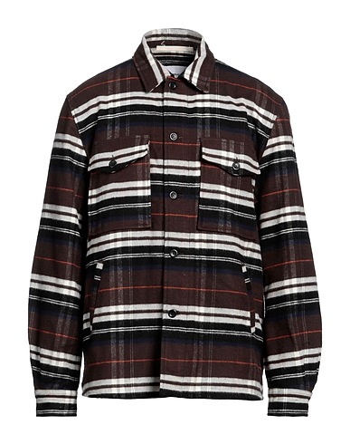 NORSE PROJECTS Checked shirt Chocolate brown 100% Cotton
