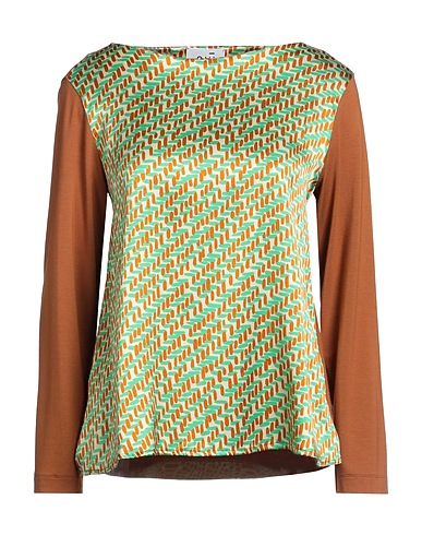NIŪ T-shirt Brown 92% Silk, 8% Elastane