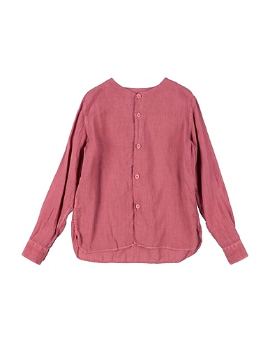 COSTUMEIN Solid color shirt Pink 100% Linen