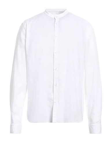 MANUEL RITZ Linen shirt White 55% Linen, 45% Cotton