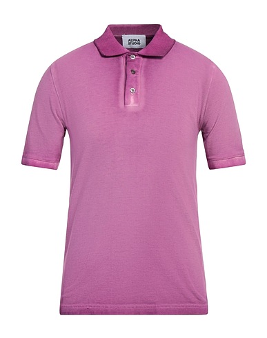 ALPHA STUDIO Polo shirt Mauve 100% Cotton