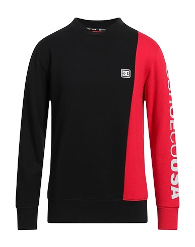 DC SHOES Sweatshirt Black 80% Cotton, 20% Polyester