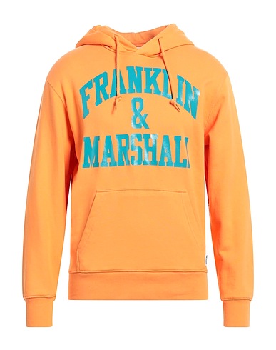 FRANKLIN & MARSHALL Hooded track jacket  Orange 100% Cotton