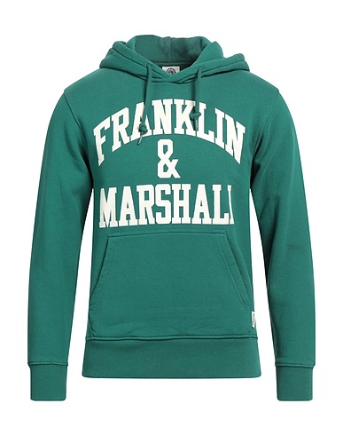 FRANKLIN & MARSHALL Hooded track jacket  Green 100% Cotton