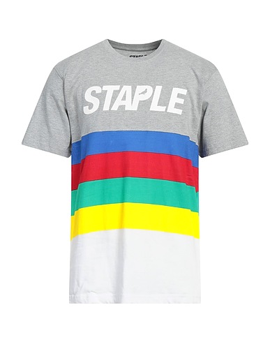 STAPLE DESIGN T-shirt Grigio 93% Cotone, 7% Poliestere