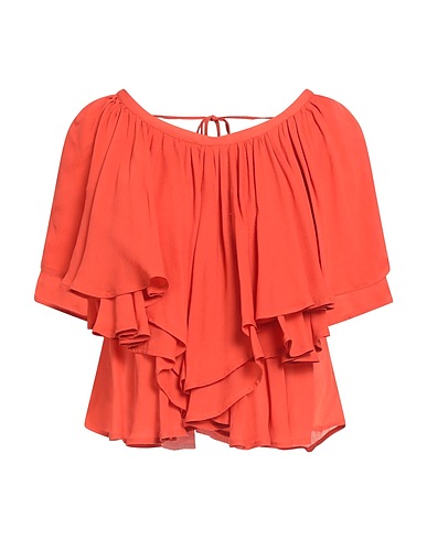 DONDUP Top Arancione 100% Viscosa