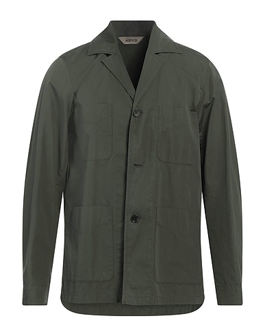 ASPESI Solid colour shirt Dark green 100% Cotton