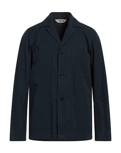 ASPESI Camicia tinta unita Blu notte 100% Cotone