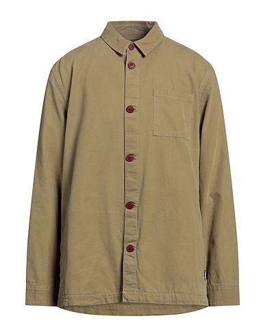 BARBOUR Solid colour shirt Military green 100% Cotton