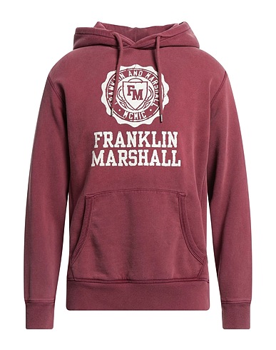 FRANKLIN & MARSHALL Hooded sweatshirt Brick 100% Cotton