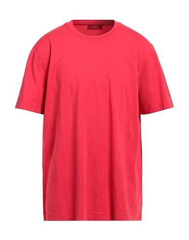 LIU •JO MAN Basic T-Shirt Red 100% Cotton