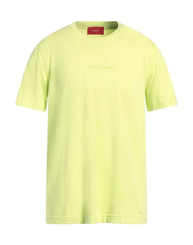 LIU •JO MAN Basic T-Shirt Light green 100% Cotton