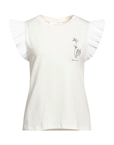 BEATRICE .B T-shirt Ivory 96% Cotton, 4% Elastane, Polyester