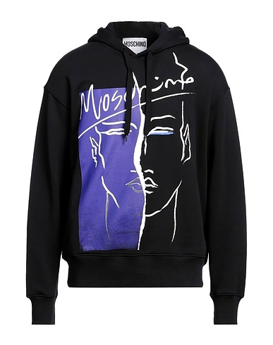 MOSCHINO Hooded sweatshirt Black 100% Cotton