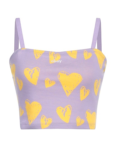 OBEY Top Lilla 100% Cotone