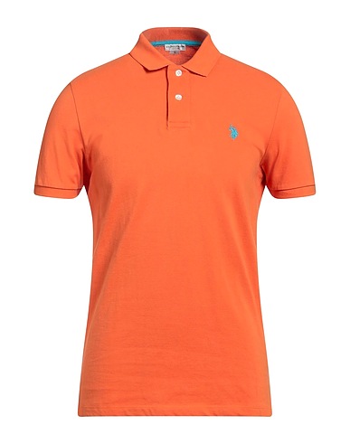 U.S.POLO ASSN. Polo shirt Orange 100% Cotton