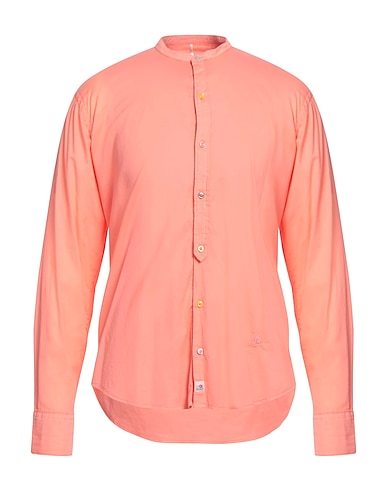 PANAMA Solid colour shirt Salmon pink 94% Cotton, 6% Elastane