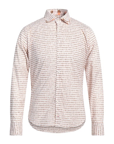 PANAMA Patterned shirt Beige 100% Cotton