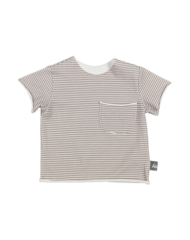 BISOUS T-shirt Light grey 95% Cotton, 5% Elastane