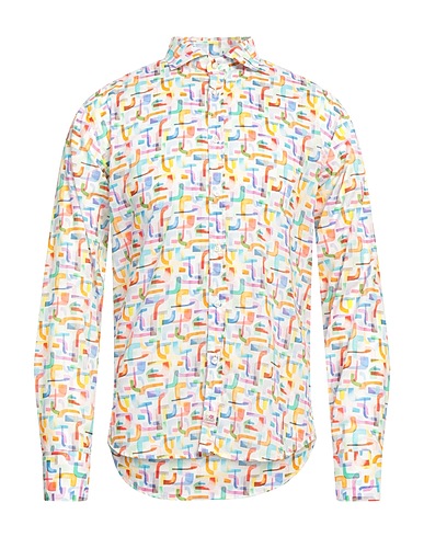 PANAMA Patterned shirt White 100% Cotton