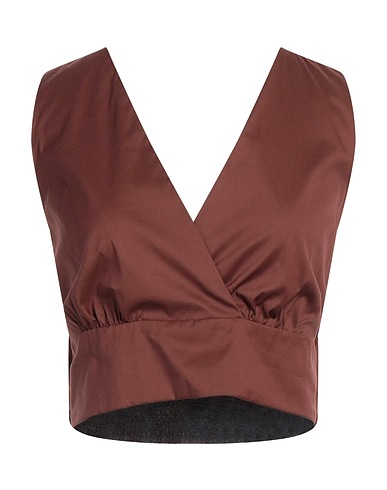 I BLUES Top Chocolate brown 72% Cotton, 22% Polyamide, 6% Elastane