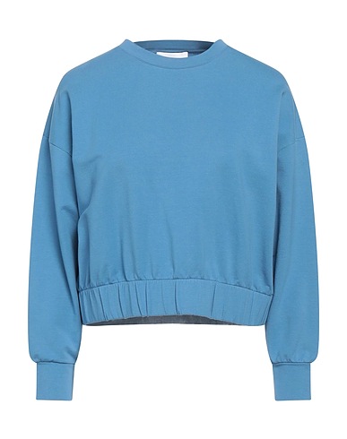ALPHA STUDIO Sweatshirt Pastel blue 95% Cotton, 5% Elastane
