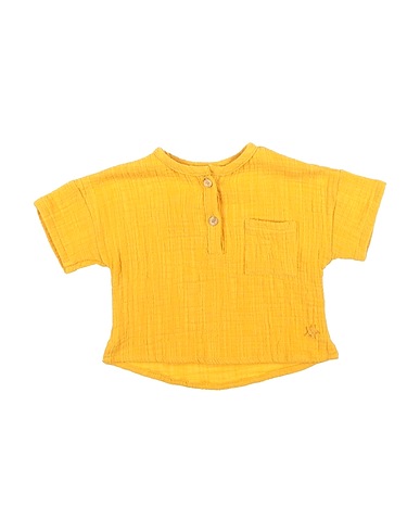 TOCOTO VINTAGE Solid colour shirts & blouses Marigold 100% Cotton
