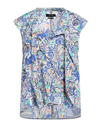 ISABEL MARANT 탑 화이트 91% 실크, 9% 엘라스테인