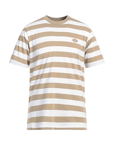 DICKIES T-shirt Khaki 100% Cotton, Elastane