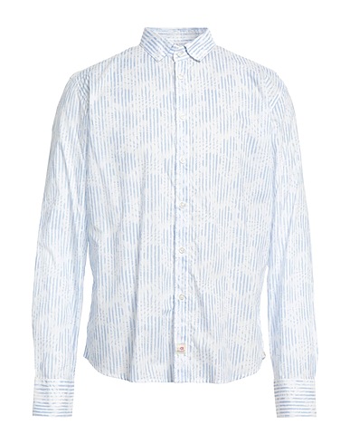PANAMA Striped shirt Sky blue 100% Cotton