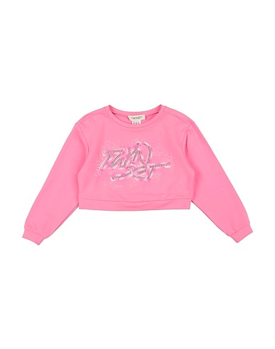 TWINSET Sweatshirt Pink 95% Cotton, 5% Elastane, Polyester