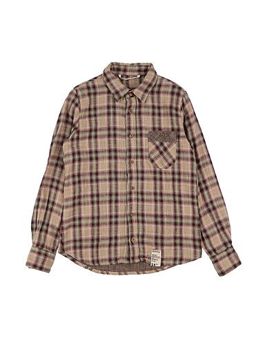 NOVEMB3R Camicia fantasia Sabbia 100% Cotone