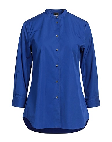 ASPESI Camicie e bluse tinta unita Blu 100% Cotone