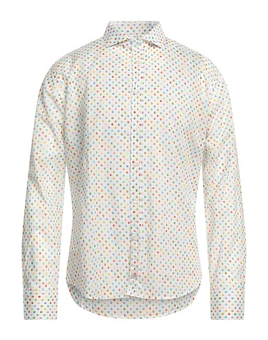 PANAMA Patterned shirt White 100% Cotton