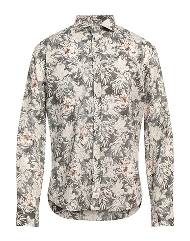 PANAMA Patterned shirt Charcoal 100% Cotton