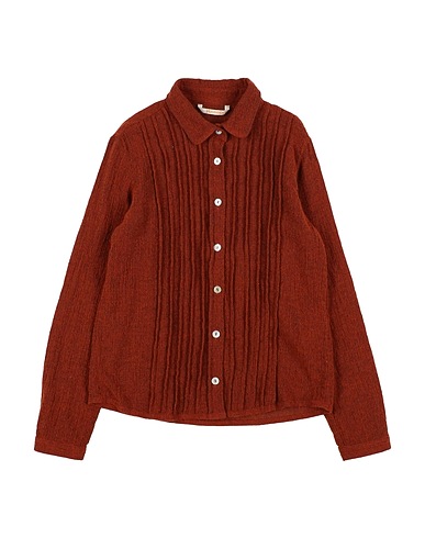 NOVEMB3R Solid colour shirts & blouses Rust 60% Wool, 30% Cotton, 10% Polyamide