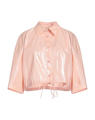JUCCA Solid colour shirts & blouses Pink 100% Cotton
