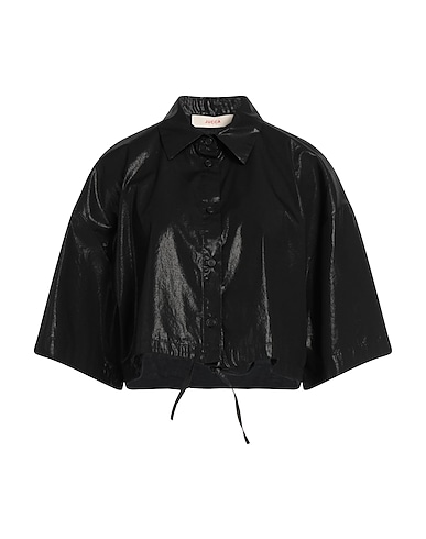 JUCCA Solid colour shirts & blouses NERO 100% Cotton