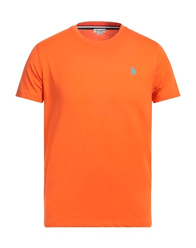 U.S.POLO ASSN. T-shirt Arancione 100% Cotone