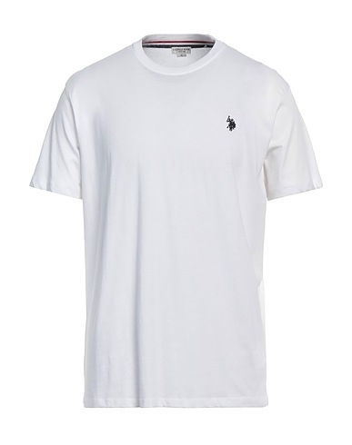 U.S.POLO ASSN. T-shirt Bianco 100% Cotone