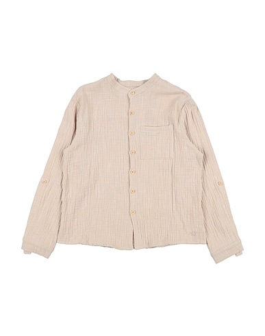 TOCOTO VINTAGE Solid colour shirts & blouses Beige 100% Cotton