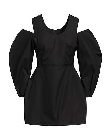 JIL SANDER Off-the-shoulder top Black 70% Cotton, 30% Polyester