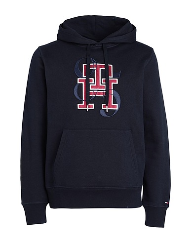 TOMMY HILFIGER Hooded sweatshirt Navy 100% Cotton